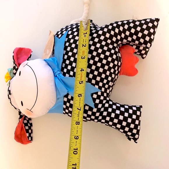 Overly Raker Molly Moo Stuffed Standing 1994 Cloth Black White Cow Collection - Picture 12 of 13